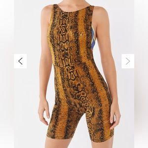 Urban Outfitters Exclusive Motel Acro Snake Print Romper